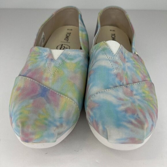 Toms Womens 10015256 Multicolor Alpargata Tie Dye Size W10 Slip-On Flats - Picture 3 of 10